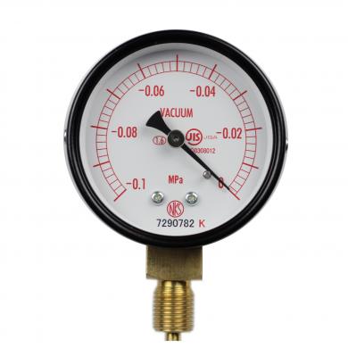 圧力計PROショップ|国内最大級の圧力計通販サイト / 普通形圧力計(Φ60) AA10-121×-0.1〜0MPa 真空計(負圧計)